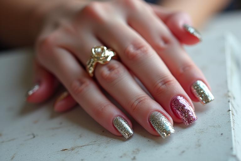 Collection de designs de nail art tendance, y compris l'effet chrome et cat-eye